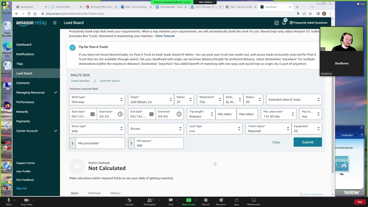 Amazon Relay Post A Truck Peak Season Secret Strategy - Step By Step Tutorial