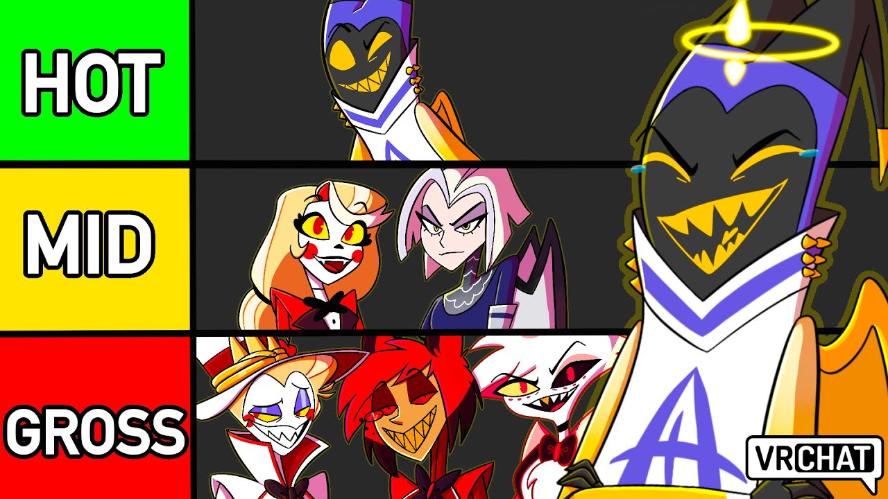 Adam BRUTALLY RANKS Hazbin Hotel Characters Tier List