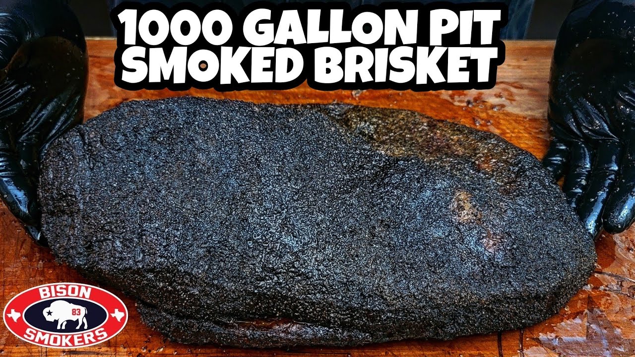 Texas Style Brisket - Smoked On A 1000 Gallon Pit
