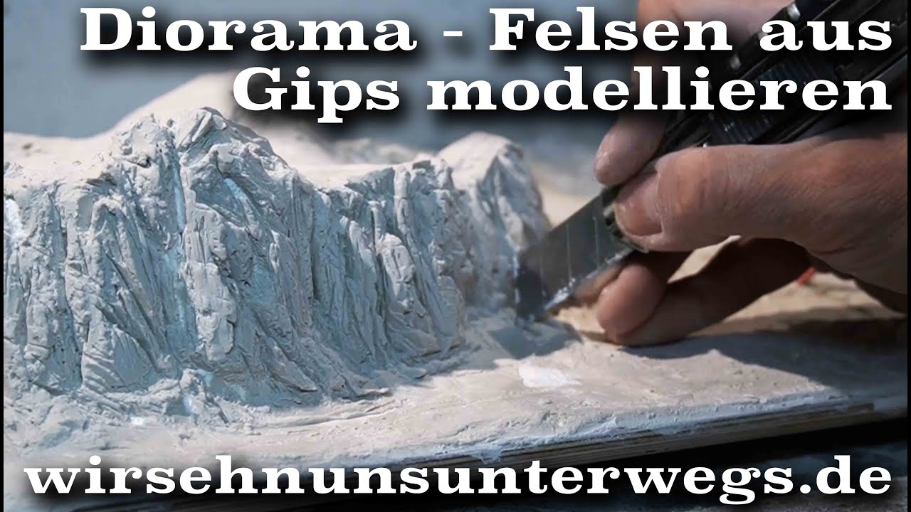 04. Felsen modellieren aus Gips | Adventskalender2020 | wirsehnunsunterwegs.de