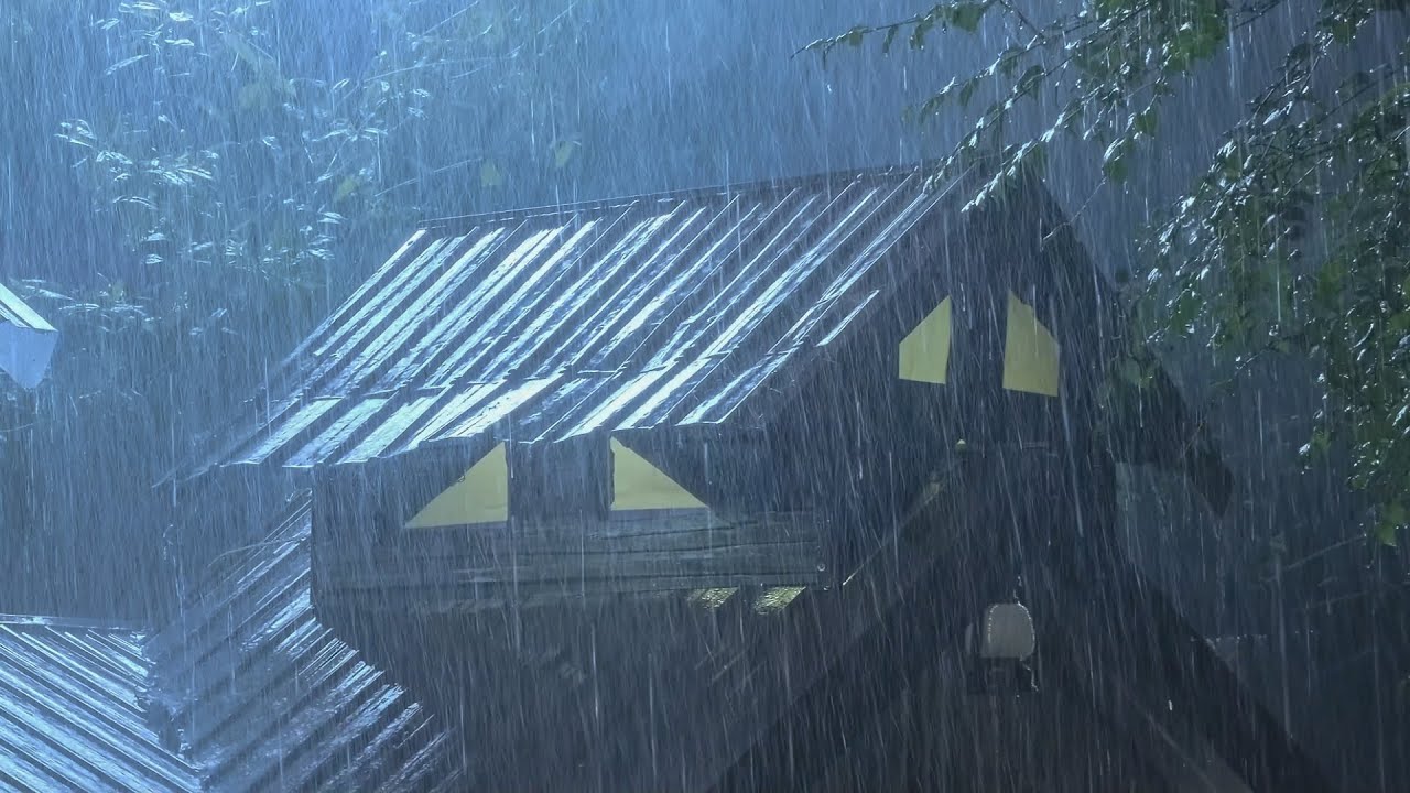 Fall into Sleep in Under 3 Minutes with Heavy Rain | Farmhouse Rain Sounds for Deep Sleep