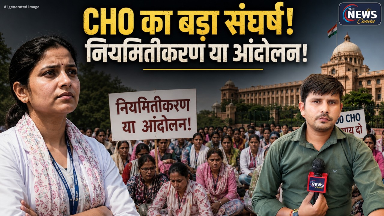 9700 CHOs issue ultimatum to government | Regularization or protest! | Rajasthan NHM News | TNC |