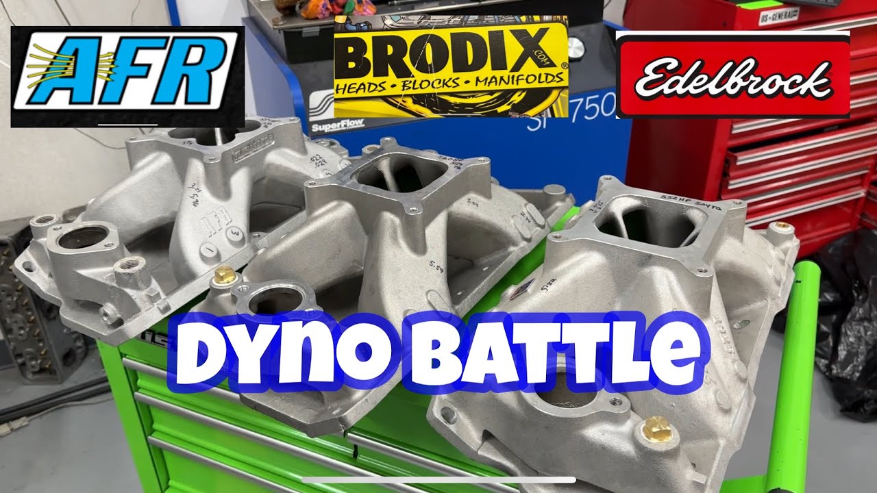 Впускной коллектор Dyno Battle Edelbrock против Brodix против AFR