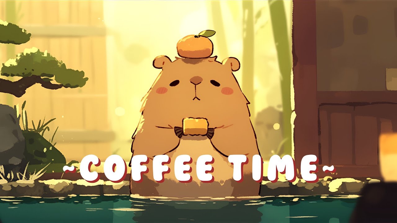 [1 Hour] Capybara Chill Station | Peaceful Lofi Hip Hop Beats 🦫 🍵 ✨