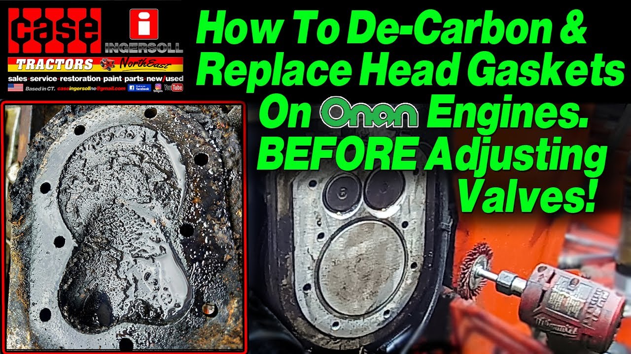 How to De-carbon & Replace Head Gaskets On A Onan or Many Small Engines. DO BEFORE ADJUSTING VALVES