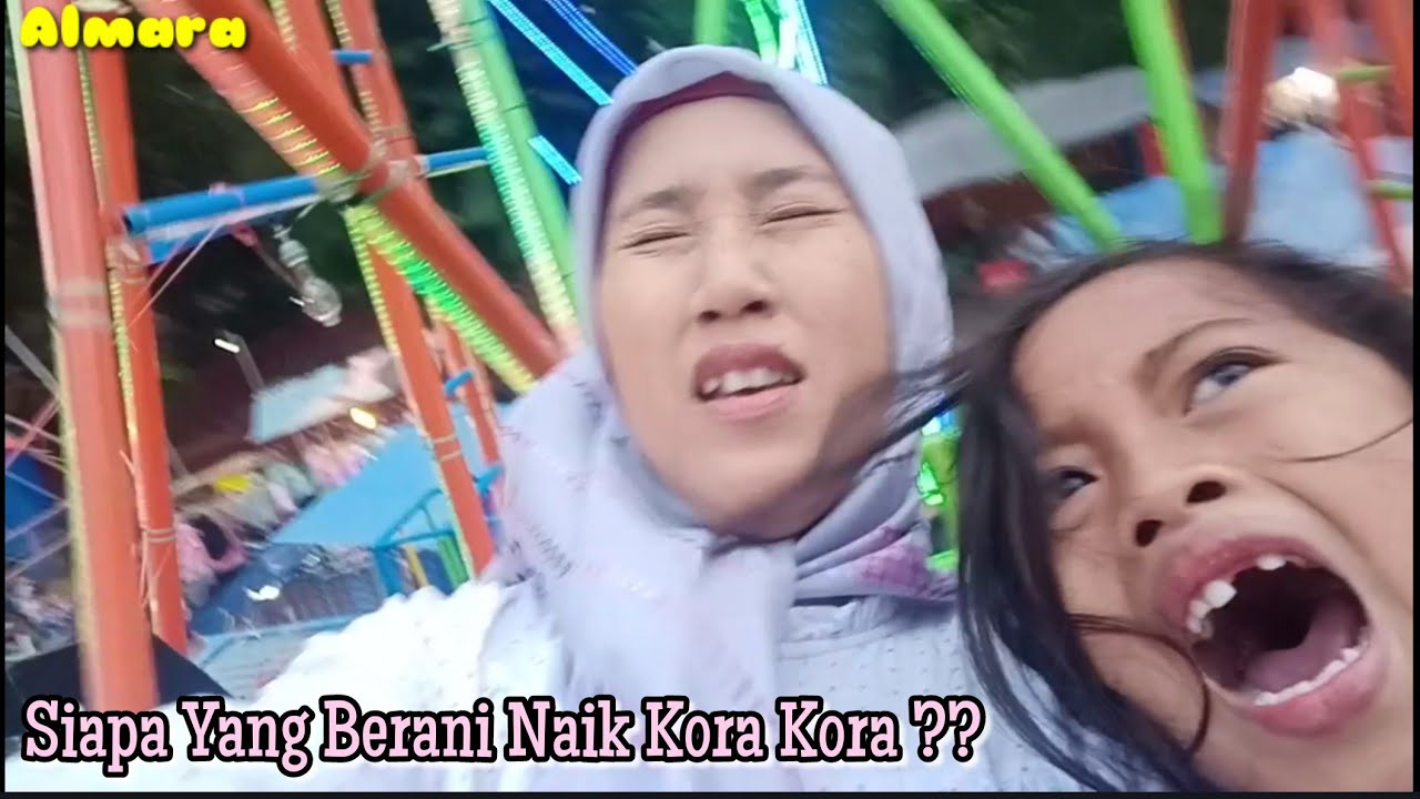 Ekspresi Alma Nangis Dan Jerit Jerit Minta Turun Naik Kora Kora