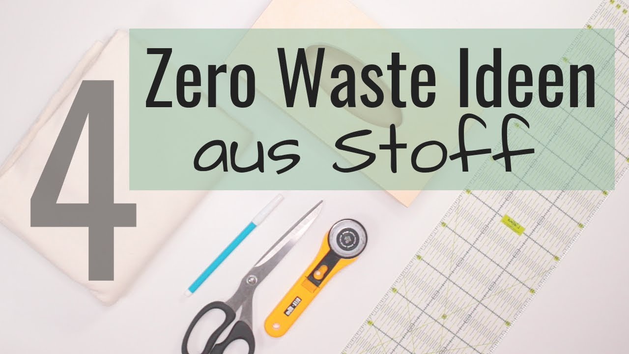 ✂️4 DIY ZERO WASTE IDEEN AUS STOFF✂️