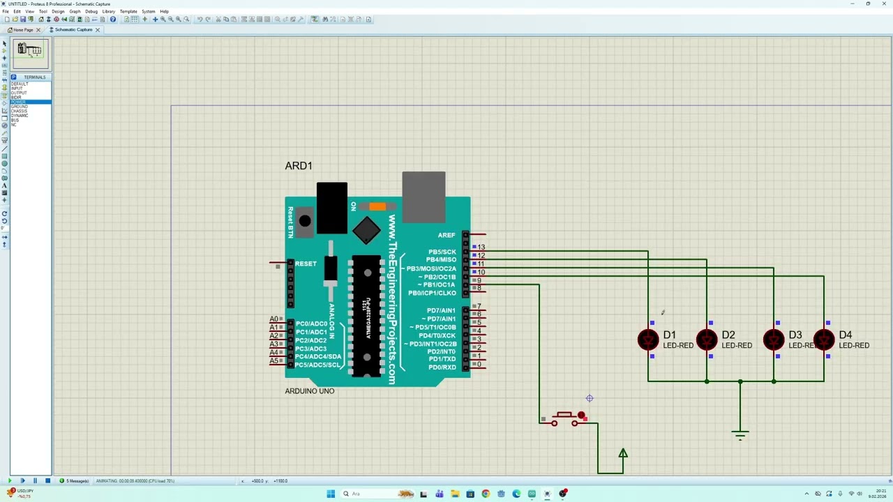 PROTEUS ARDUINO 2