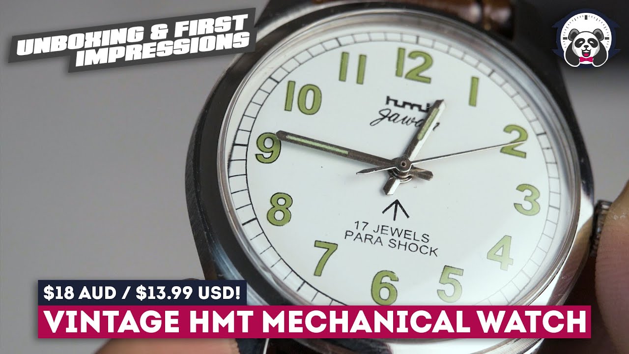 Vintage Mechnical Watch for $13.99?? HMT Hand wound watch from eBay Unboxing & First Impressions
