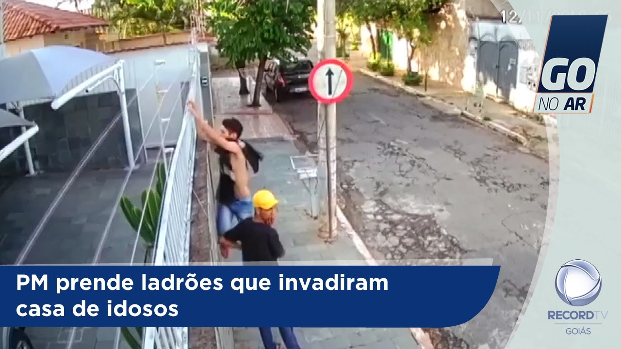 PM prende ladrões que invadiram casa de idosos