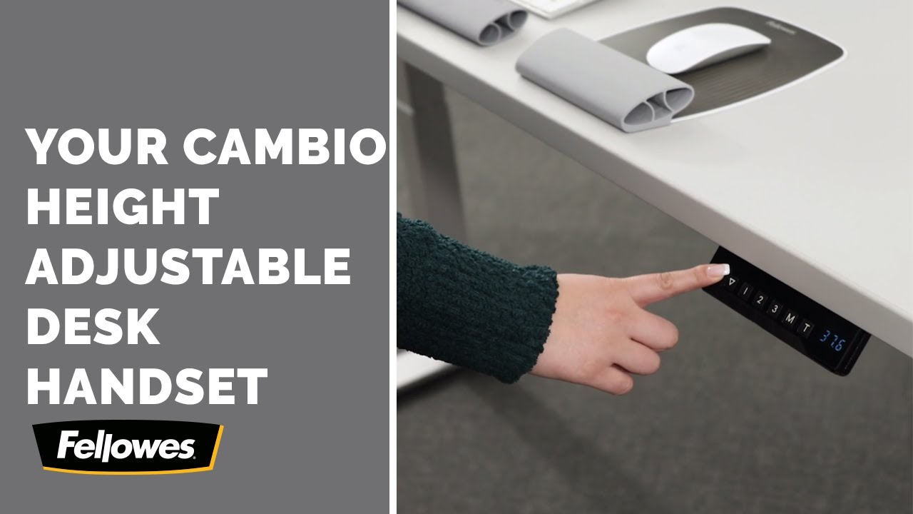 How to Use Cambio Height Adjustable Desk Handset