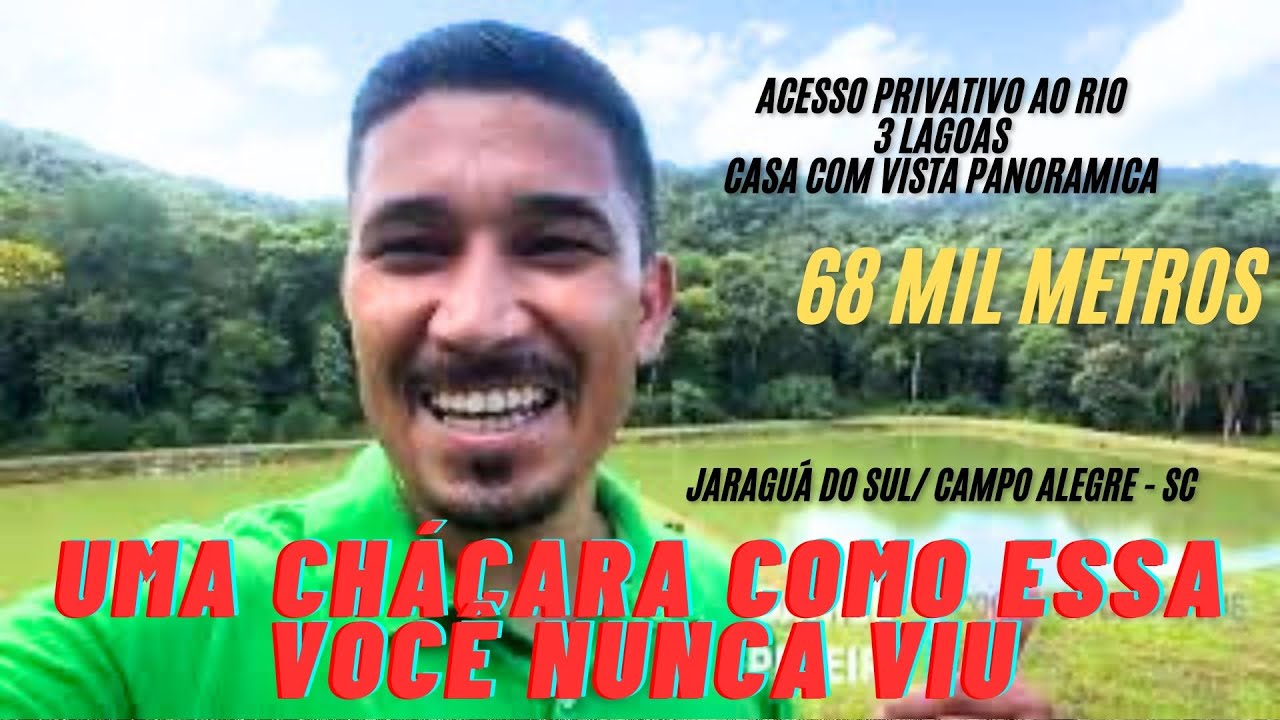 🤠Chácara Lindíssima - 68 Mil Metros - Jaraguá do sul / Campo Alegre SC #sitio #natureza #chácara