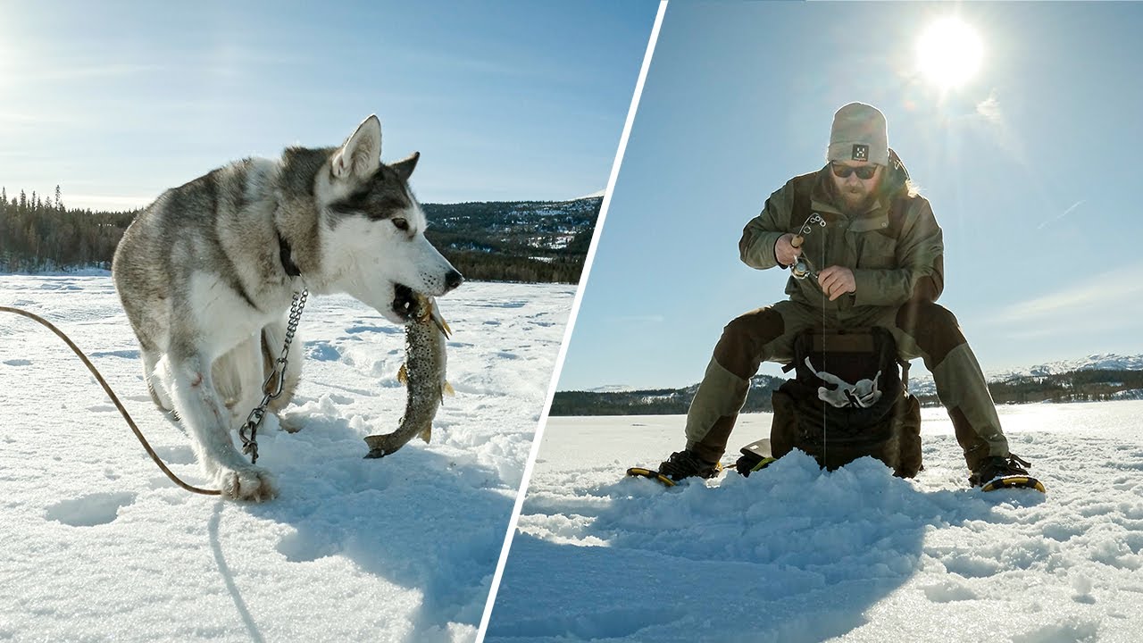 Isfiske etter ørret og røye i frisk bris - Utmarka S03E03