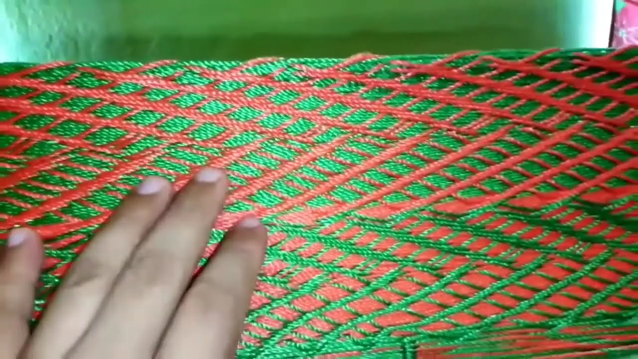 Hamaca de tejido de plumilla en panal 
