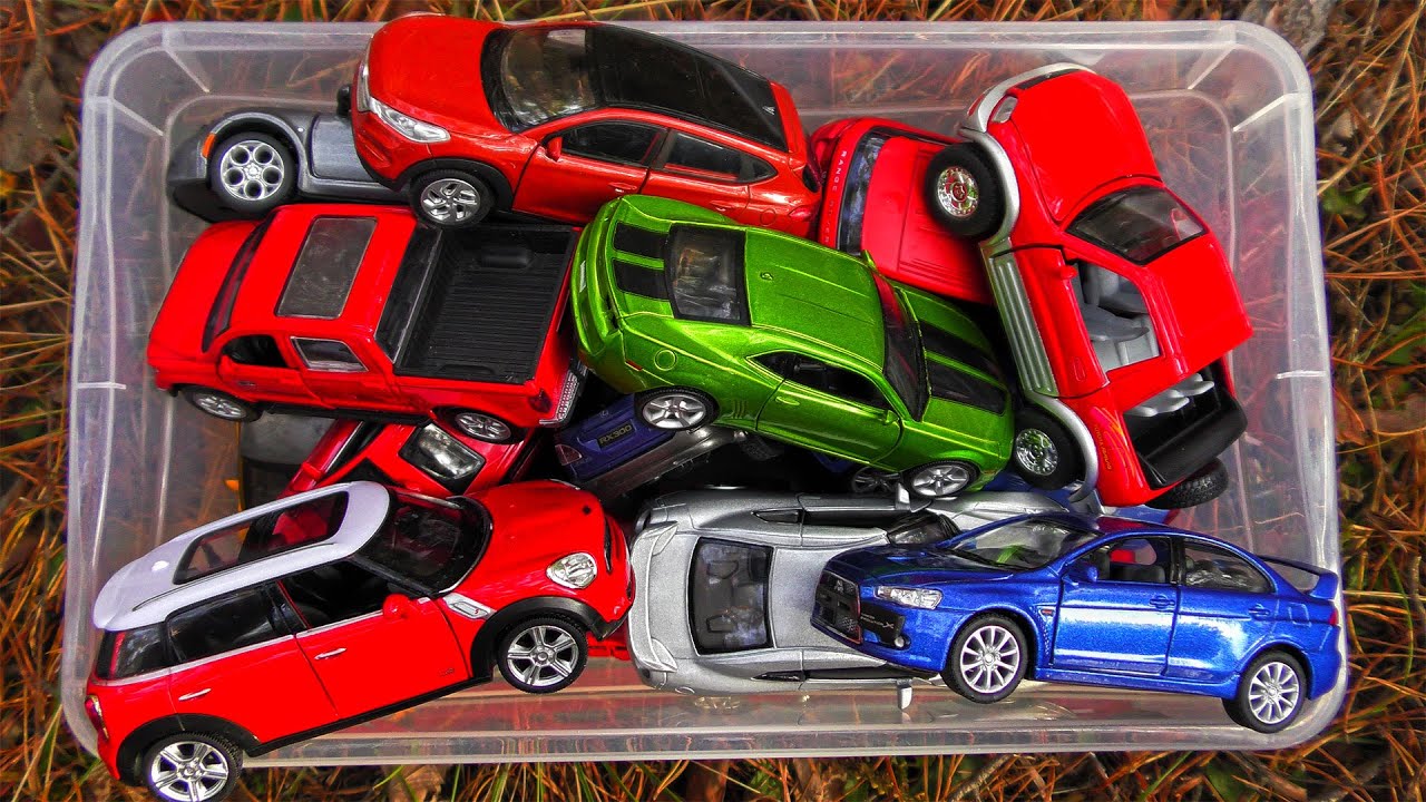 Toy Cars from the Box Review in the Forest (4k)