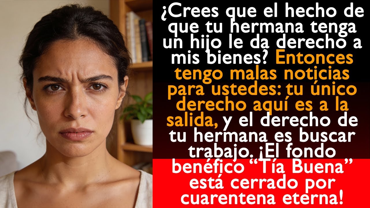 ¿Crees que el hecho de que tu hermana tenga un hijo le da derecho a mis bienes?