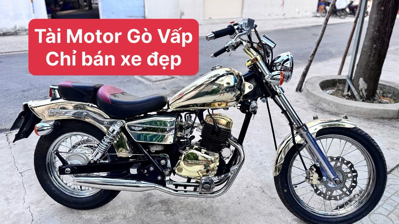 TÀI MOTOR GÒ VẤP| CỰC ĐẸP REBEL BIỂN SỐ TỨ QUÝ MẠ CROM FULL XE MẪU HONDA REBEL 250