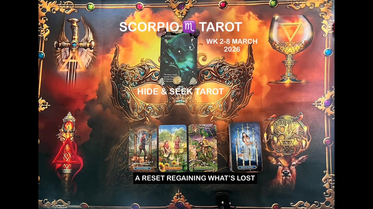 SCORPIO ♏️ TAROT 2-8th MARCH 2026 SOUL MATE REUNION, SLOW & STEADY WINS THE RACE, A RESET IS COMING