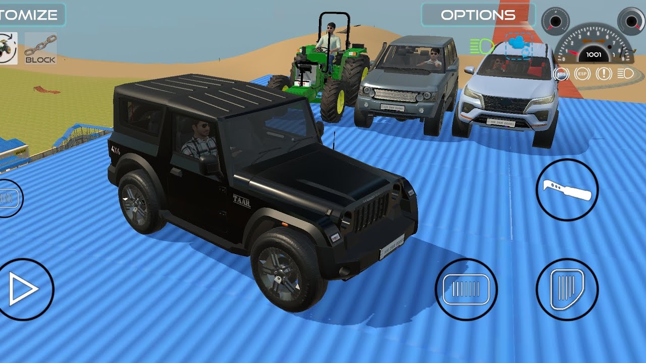 Jai Shri Ram IndianVehicleGame driving 🔥🚗🚜 4×4 offroading gameplay in game 🎮 support me guys pls 🎮🙏