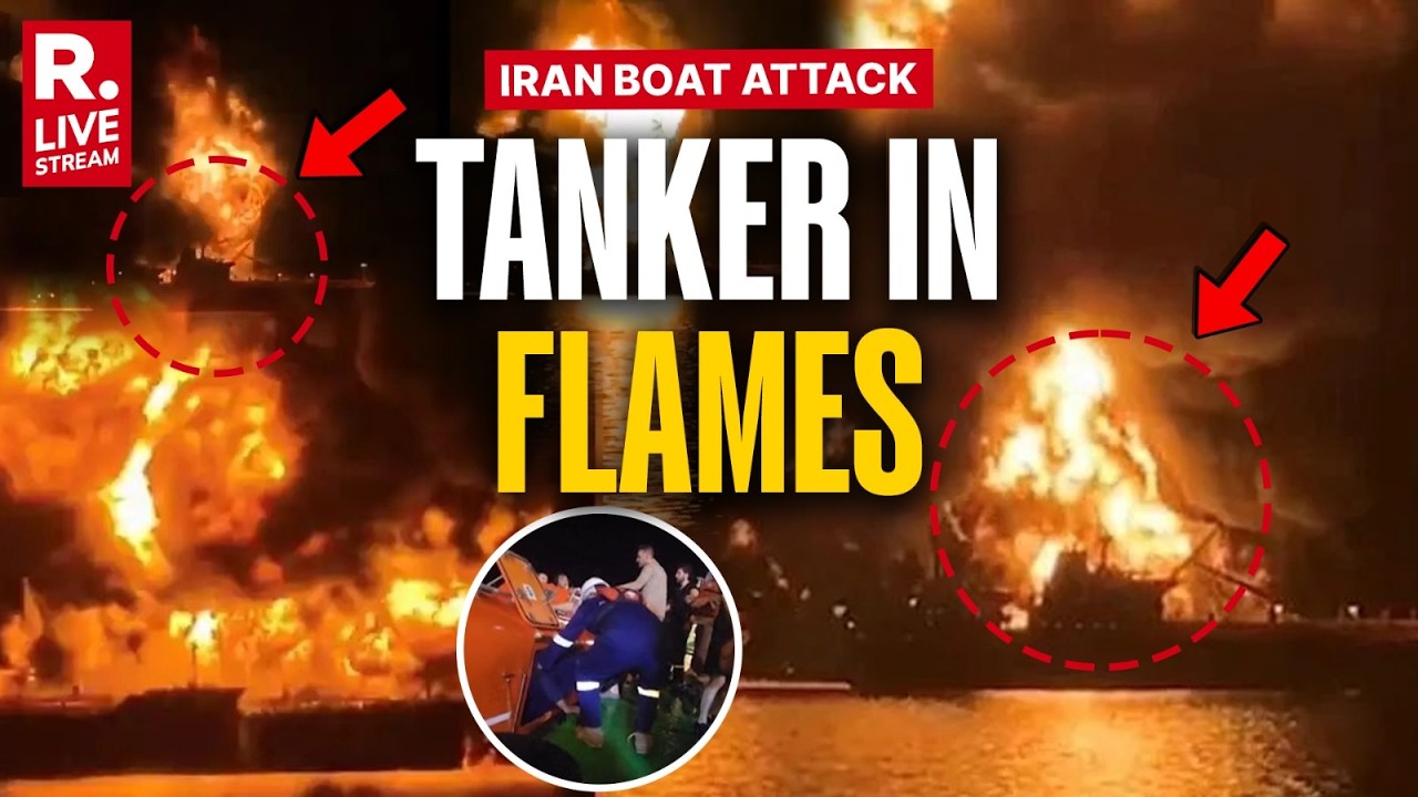 BREAKING: Oil Tanker Bursts Into Flames In Iraqi Waters After Reported Iranian Boat Attack, Iran War