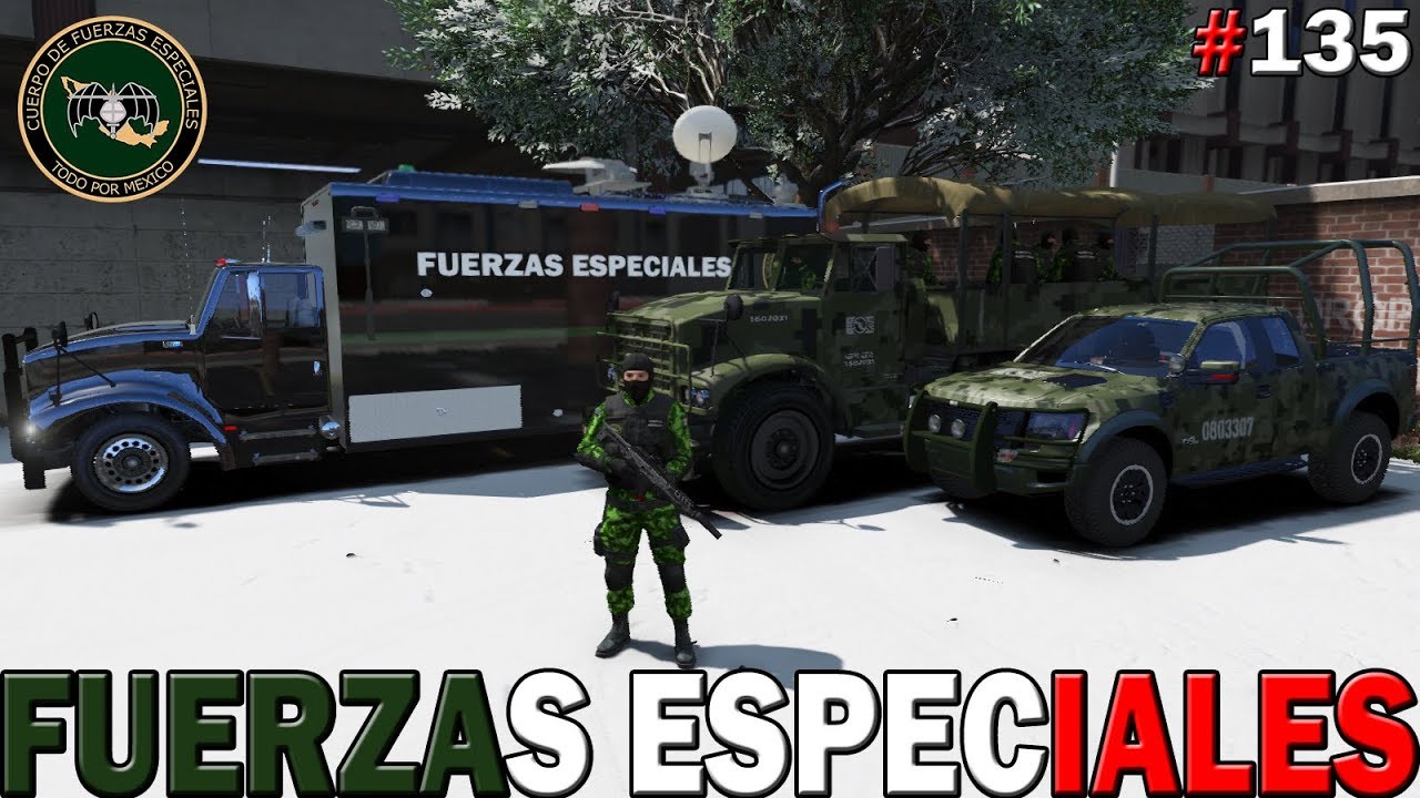 GTA V LSPDFR #135 FUERZAS ESPECIALES DE MÉXICO - ENFRENTAMIENTO CON CRIMINALES | TheAxelGamer