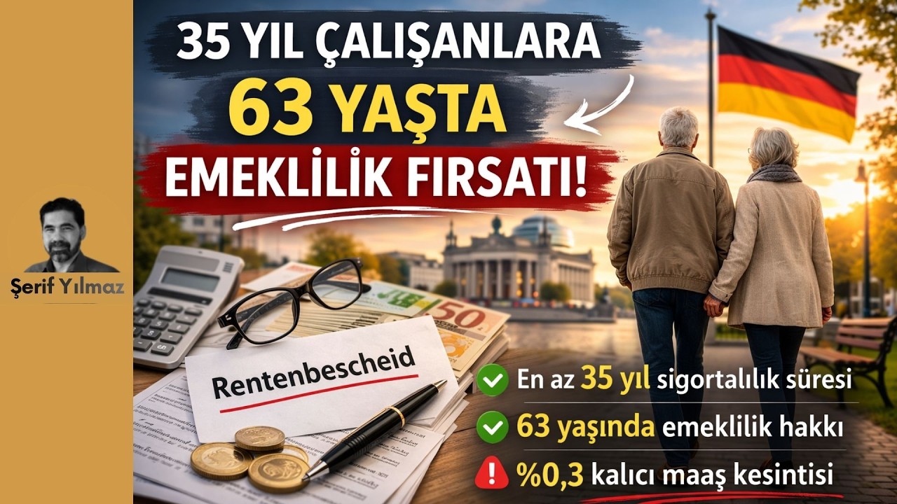 35 yıl çalışanlara 63 yaşta emeklilik fırsatı!
