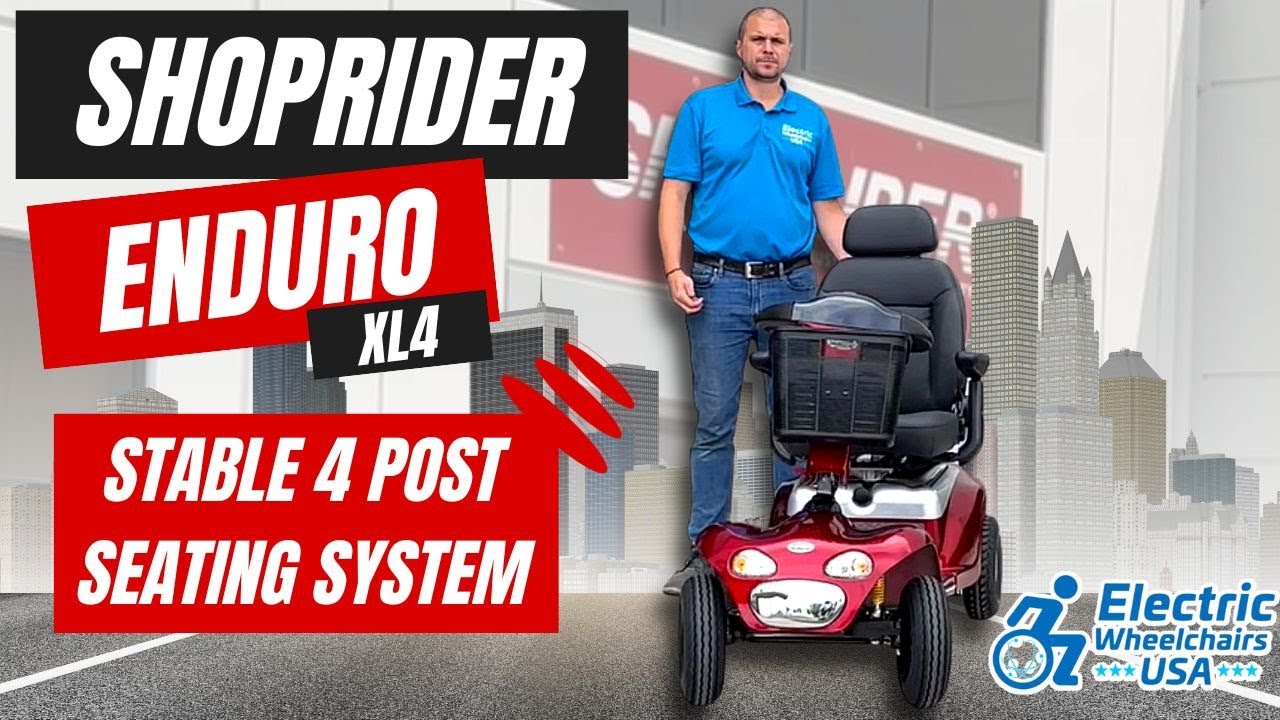 Shoprider Enduro XL4+ Bariatric 4-Wheel Scooter - 889XLSBN [2024]