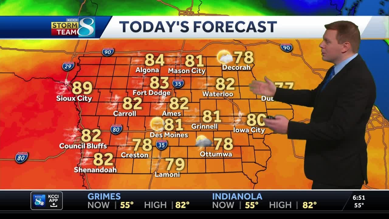 Iowa weather: Record warmth Friday afternoon