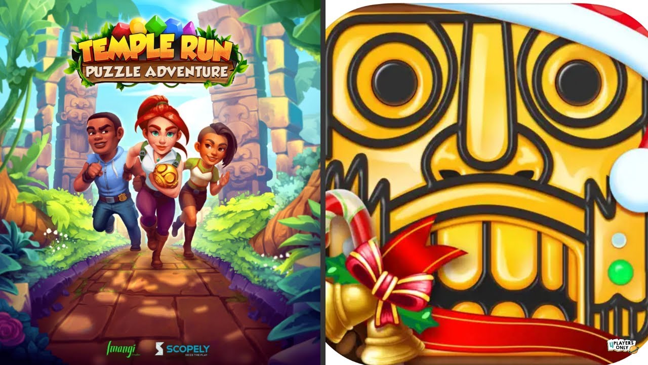 Temple Run: Головоломное приключение 🏛 против Temple Run 2 🎅 Зимняя страна игрушек!