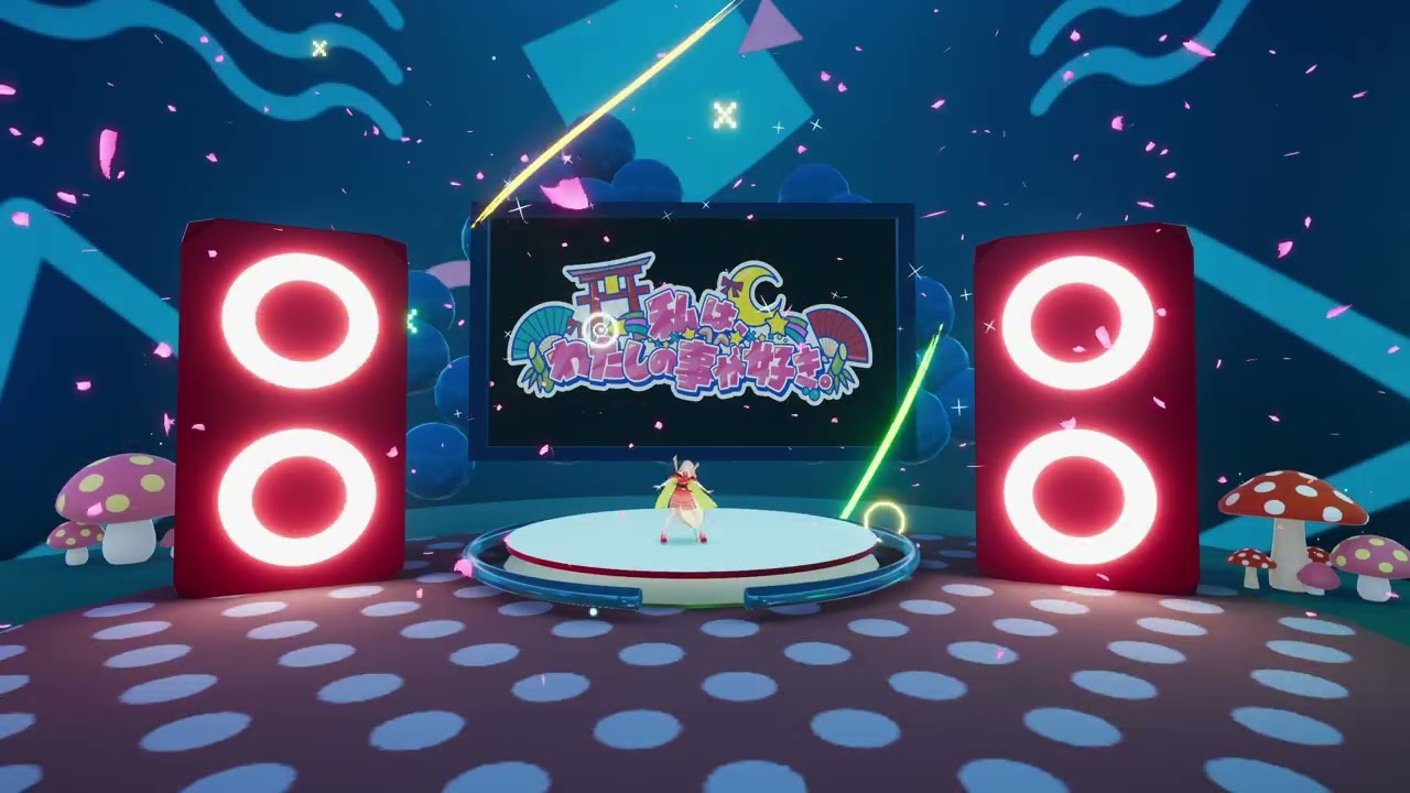 (Wide angle) Cosmic Princess Kaguya! VRChat concert (超かぐや姫!)