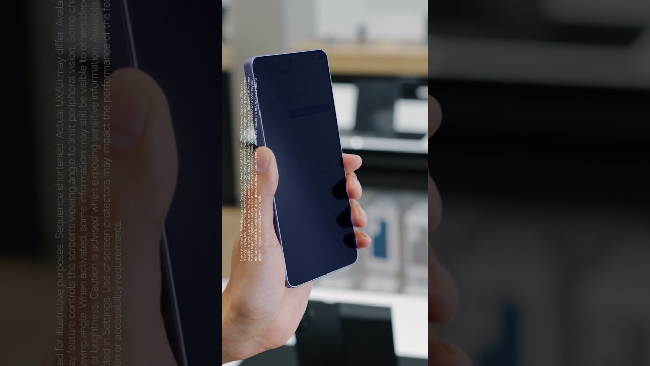 Демонстрация работы функции «Дисплей конфиденциальности» | Galaxy S26 Ultra | Samsung