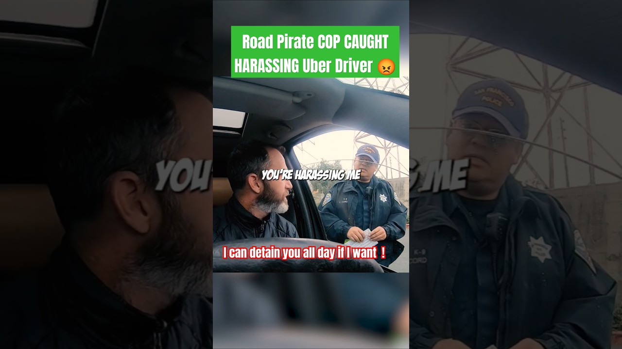 Road Pirate COP CAUGHT HARASSING Uber Driver