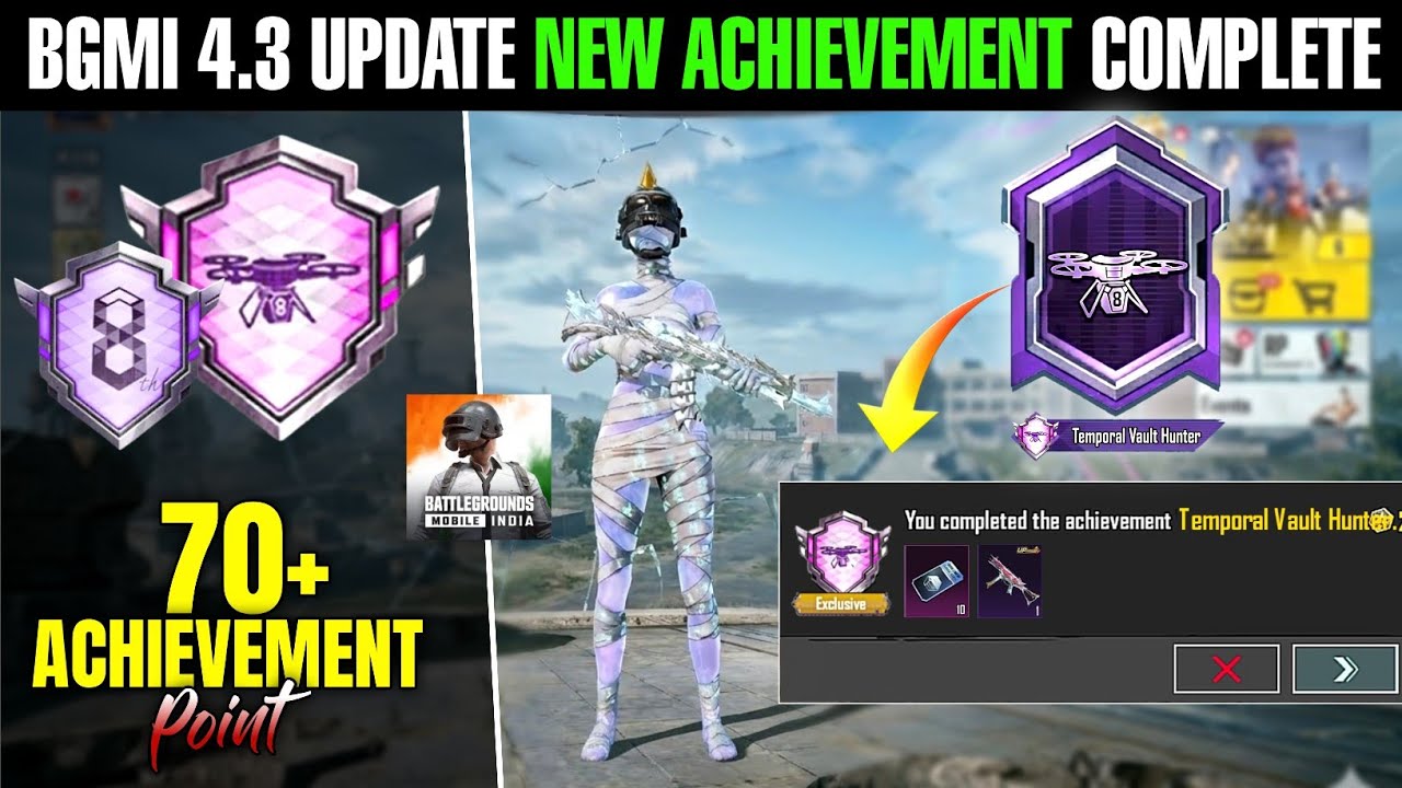 How To Complete Temporal Vault Hunter And Evolution Road In Bgmi | Bgmi 4.3 Update New Achievement