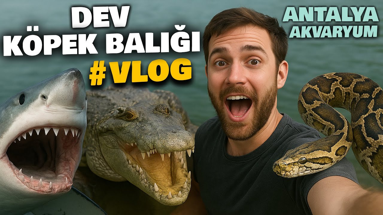 HAYVANAT BAHÇESİ VLOG! DEV KÖPEK BALIĞI YILANLAR VE TİMSAHLAR İLE 1 GÜN GERÇİRMEK! #akvaryum