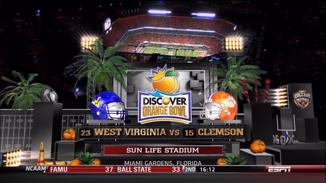 #23 West Virginia vs #15 Clemson 2011 Orange Bowl | Full Game 1080p60fps