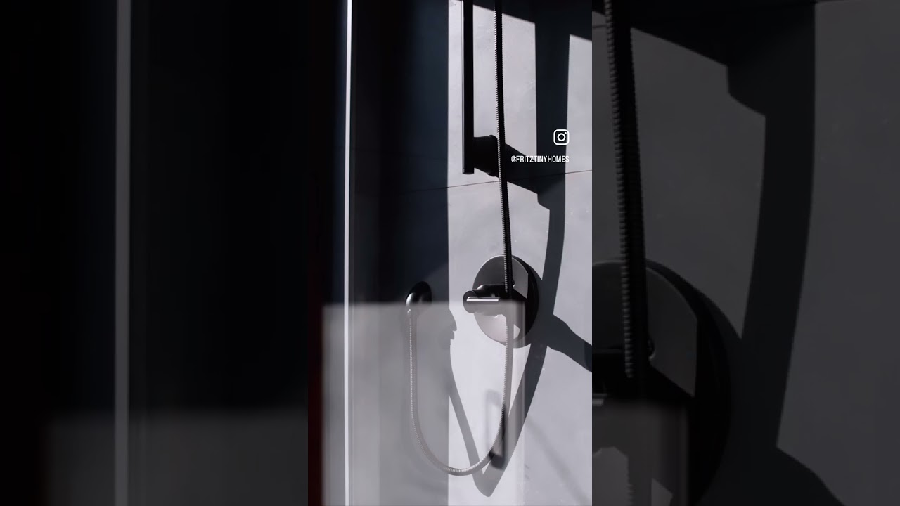 Tiny House Luxury Shower #tinyhousedesign #tinyhomes #tinyhousebuild
