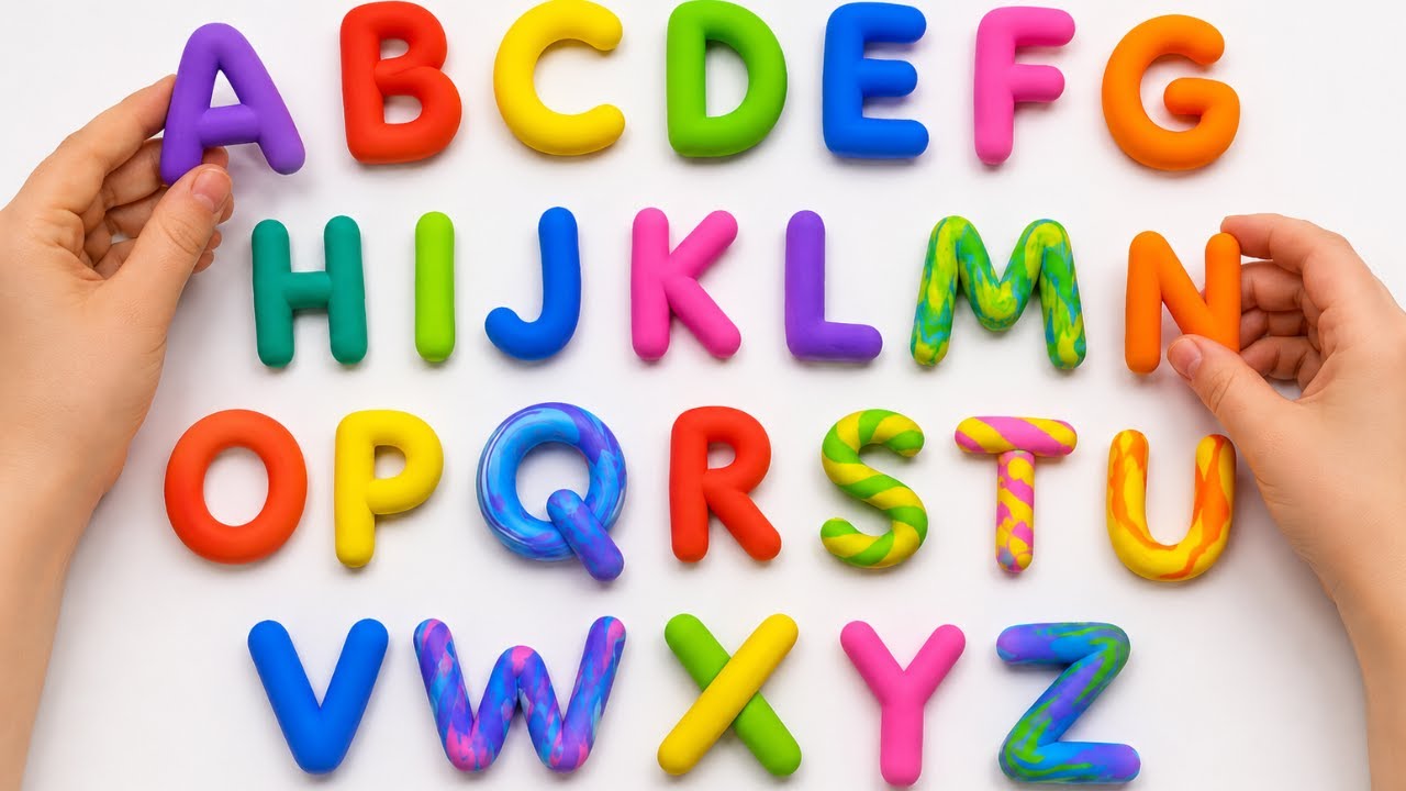 Изучаем алфавит A-Z с пластилином 🅰️🎨 Весёлые буквы и слова