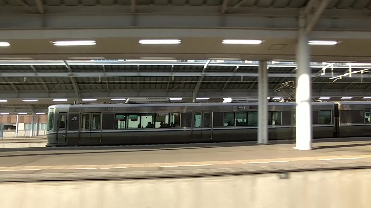 【車窓動画】うずしお21号【側方展望(右)】高松16時10分発３番線～栗林16時14分着 高松発徳島行き JR四国 高徳線
