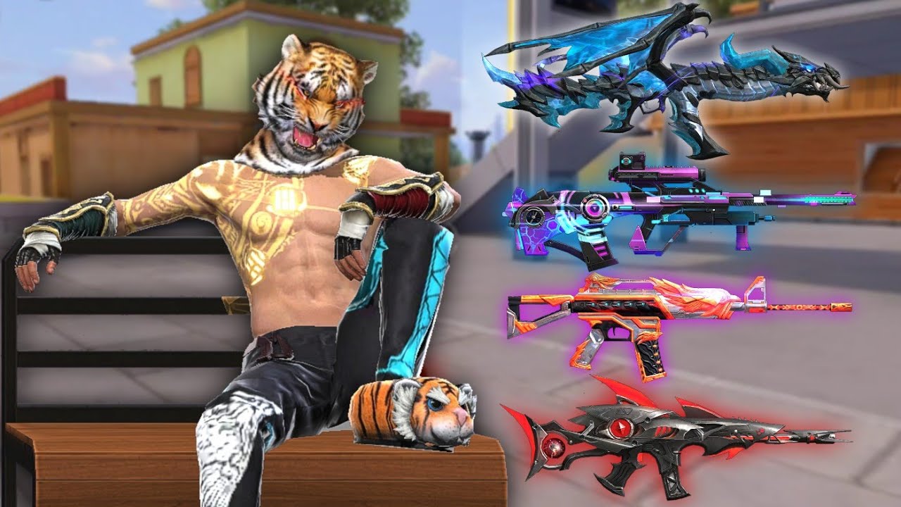 TIGRE BLANCO Rese&ntilde;andon Las Mejores Arma de FREE FIRE [Solo vs Escuadra]
