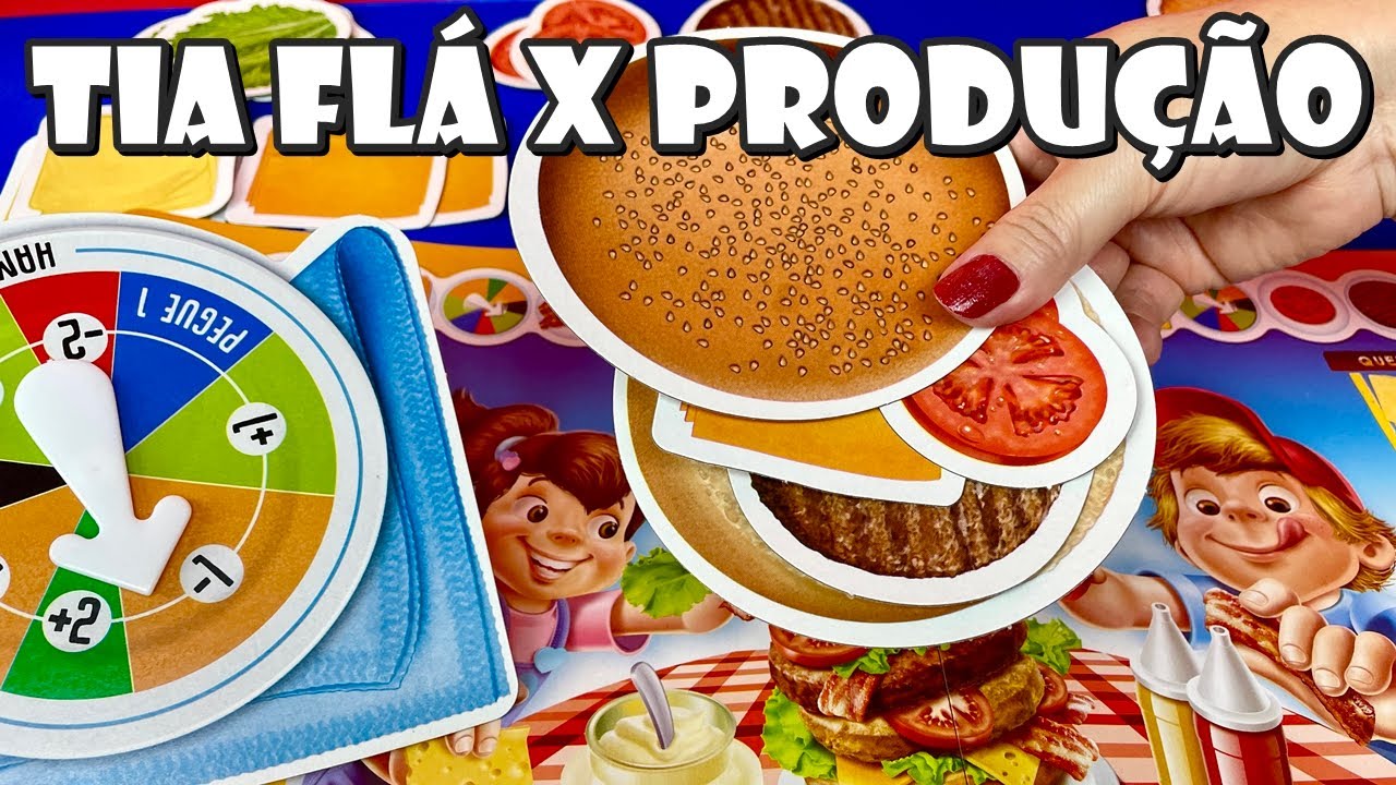 Desafio Do HAMBURGUER! Quem Monta Mais Rápido? Tia Flá X Produção