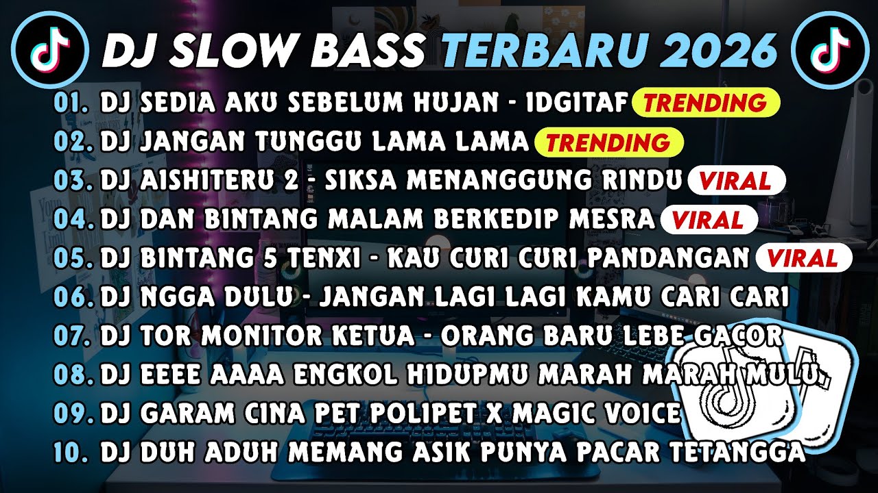 DJ SLOWBASS TERBARU 2026 || DJ SEDIA AKU SEBELUM HUJAN - IDGITAF || DJ JANGAN TUNGGU LAMA LAMA