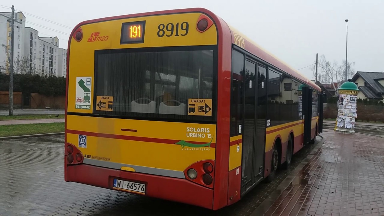 Solaris Urbino 15 I #8919 (MZA Warszawa) [🚍191] ♪ ZF ♪