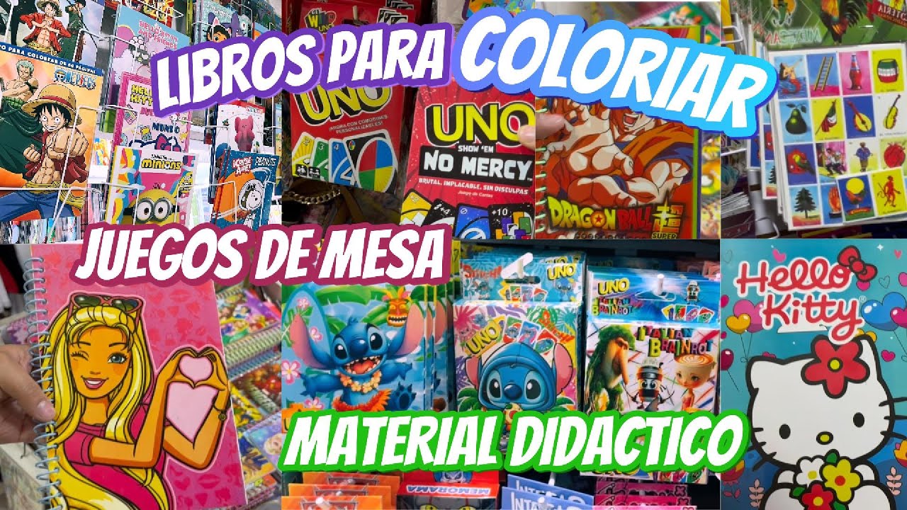 ✨DESDE $3 PESOS | Material didactico, Libros para Colorear, Juegos de Mesa, Cuentos y + 🎲 | CDMX