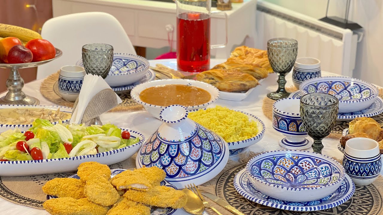 دبارة رمضانية لليوم 5 🌙⭐️  باتي تونسي  بالعجين المورق / سلاطة روز / اسكالوب باني / سلاطة
