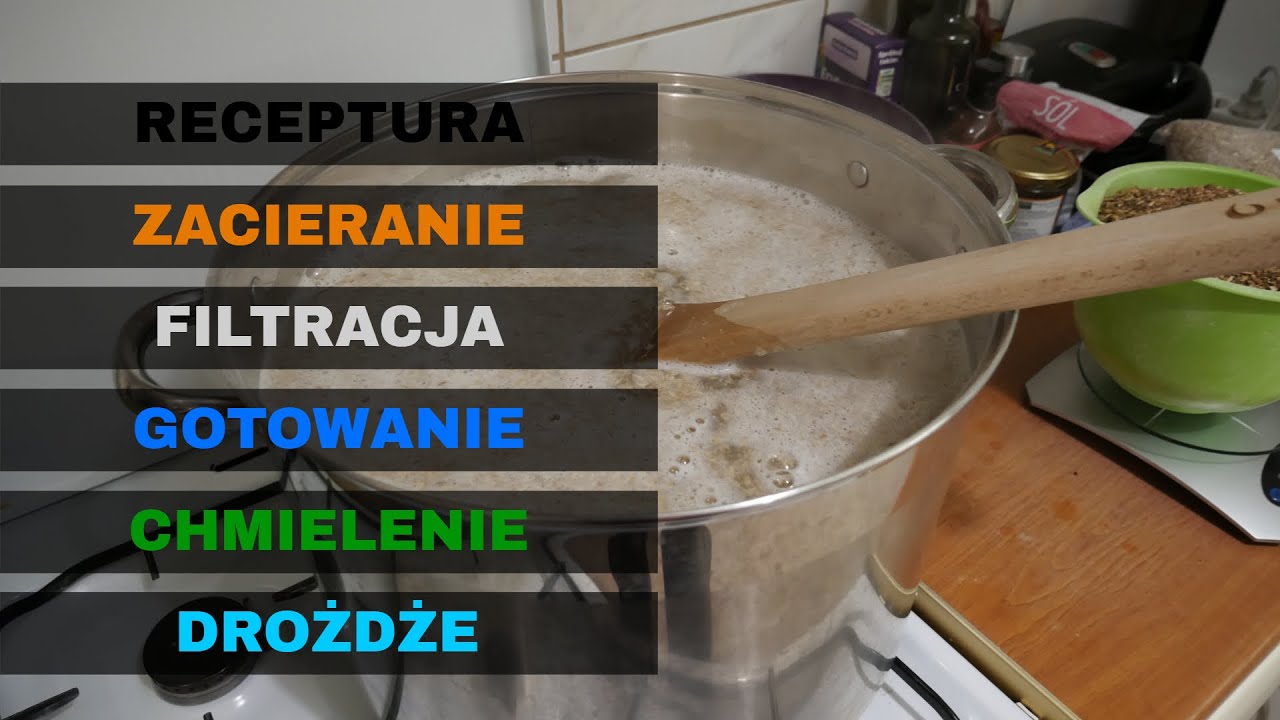 Warzenie piwa z zacieraniem - KROK PO KROKU - Śliwkowy Foreign Extra Stout