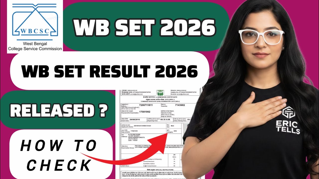 west bengal set result 2026 | wb state eligibility test exam result 2026