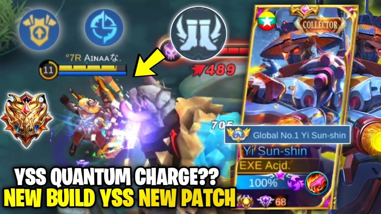 YSS QUANTUM CHARGE OP?? NEW EMBLEM YI SUN SHIN DI PATCH TERBARU | EMBLEM TOP GLOBAL YSS - MLBB