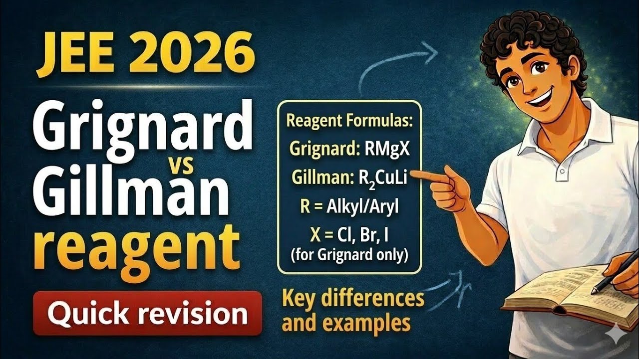 🔥 JEE- Grignard vs Gillman reagent, Quick Revision series 