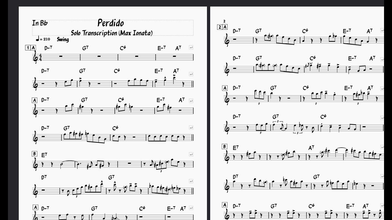 Solo Transcription 