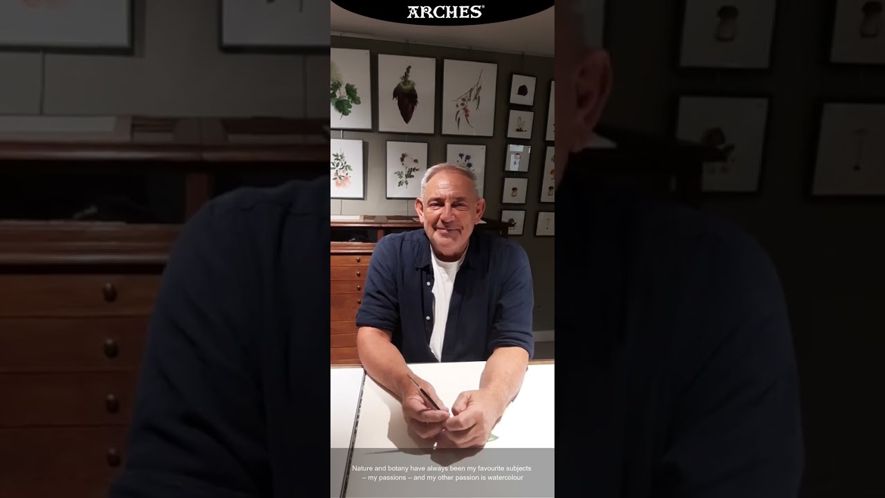 ARCHES®  RESIDENT ARTIST'S EXPERIENCE  - Vincent Jeannerot #art #watercolour #botanik